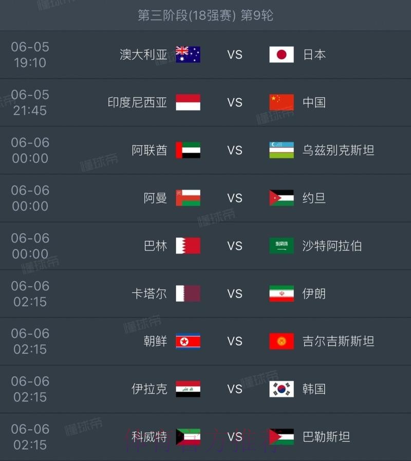 2026世界杯每日赛程最新 2026世界杯每日赛程最新